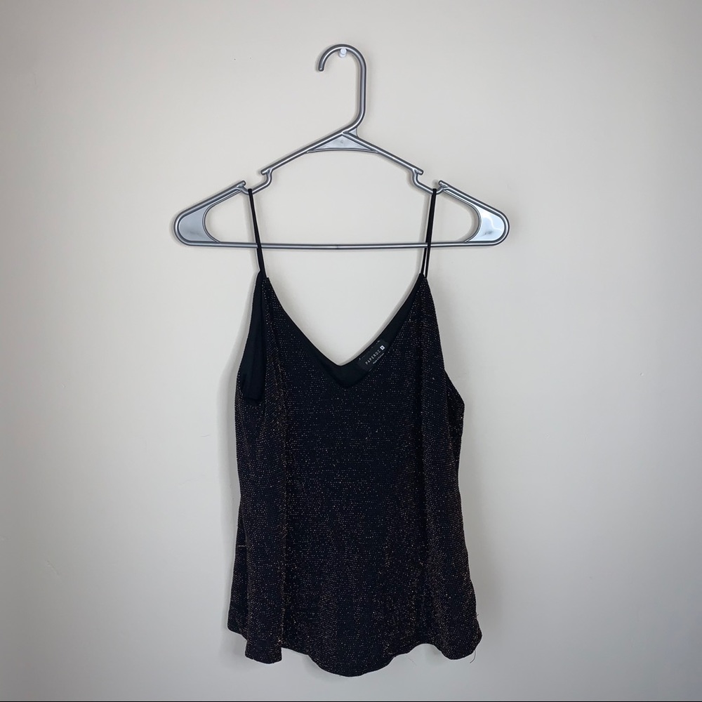 Sparkly Black Tank Top